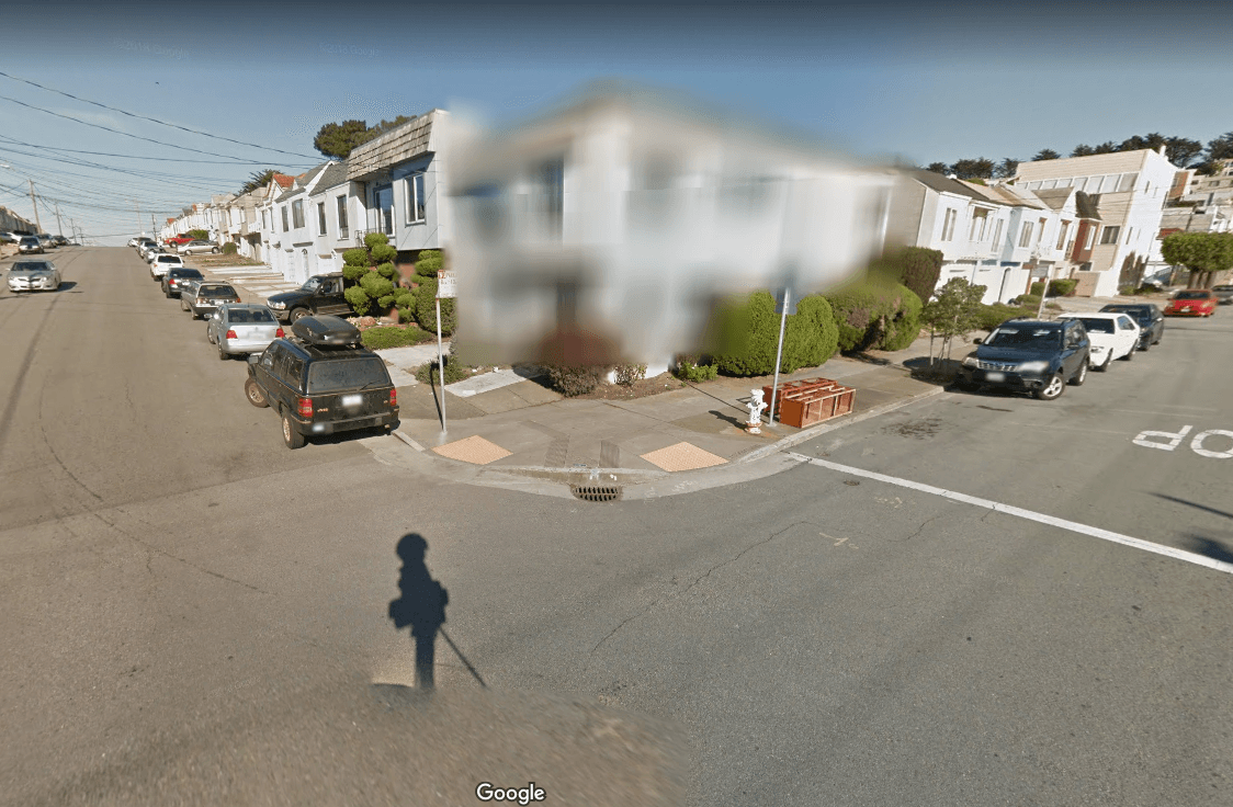 Example street view image